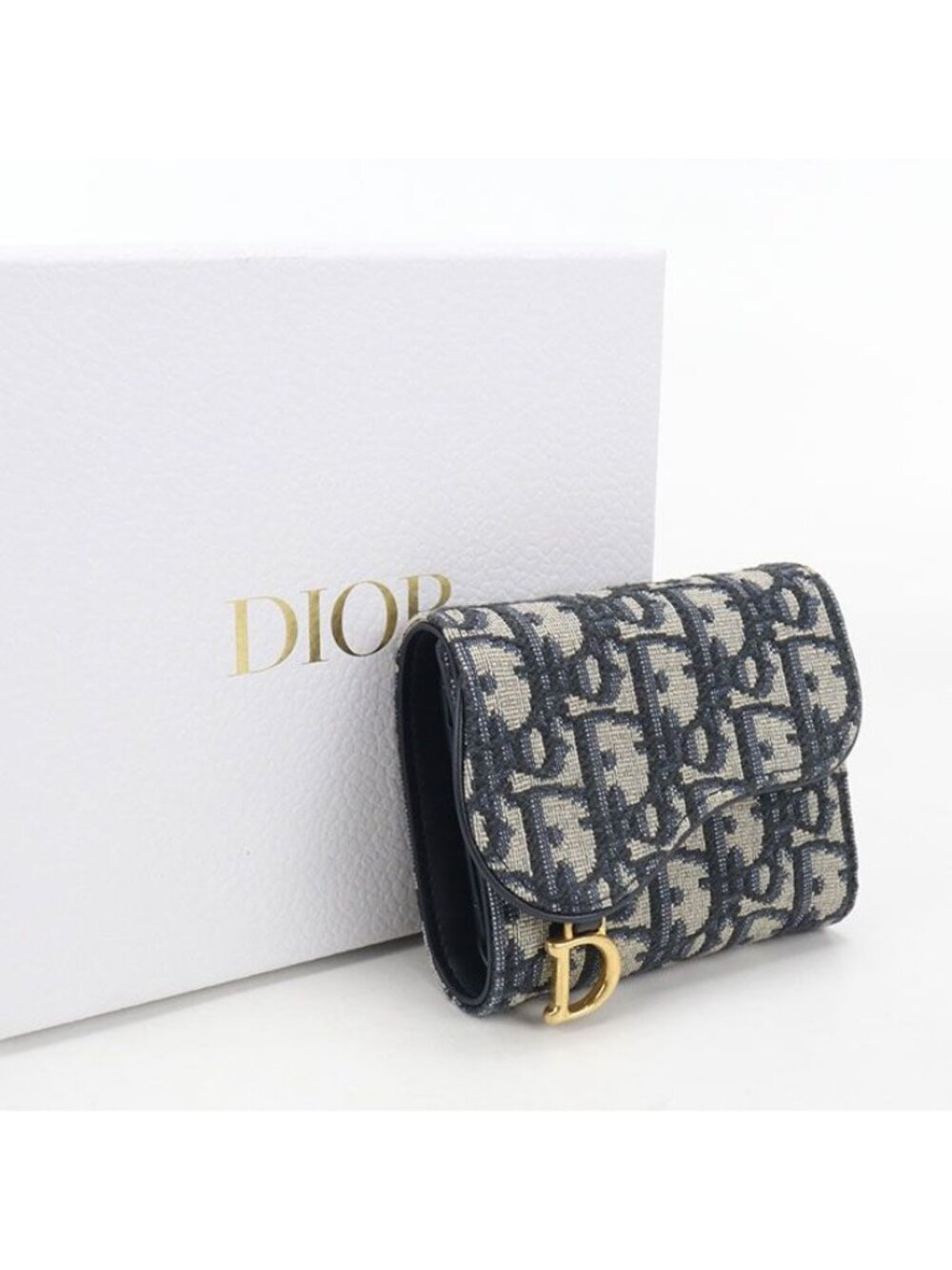 Dior Wallet Saddle Tri Fold Wallet Dior Oblique
